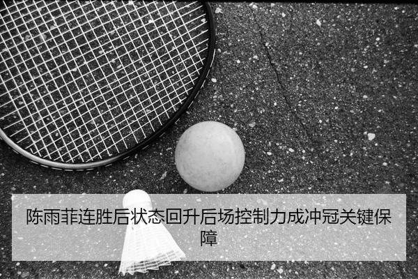 陈雨菲连胜后状态回升后场控制力成冲冠关键保障